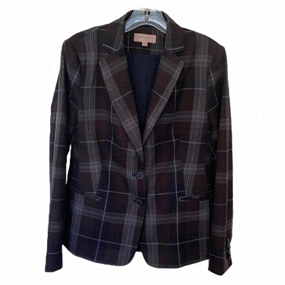 Philosophy Plaid Blazer - Picture 1 of 7